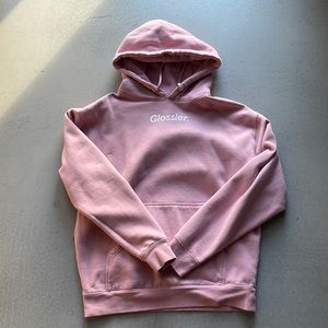 Glossier Brand Hoodie, Size Medium